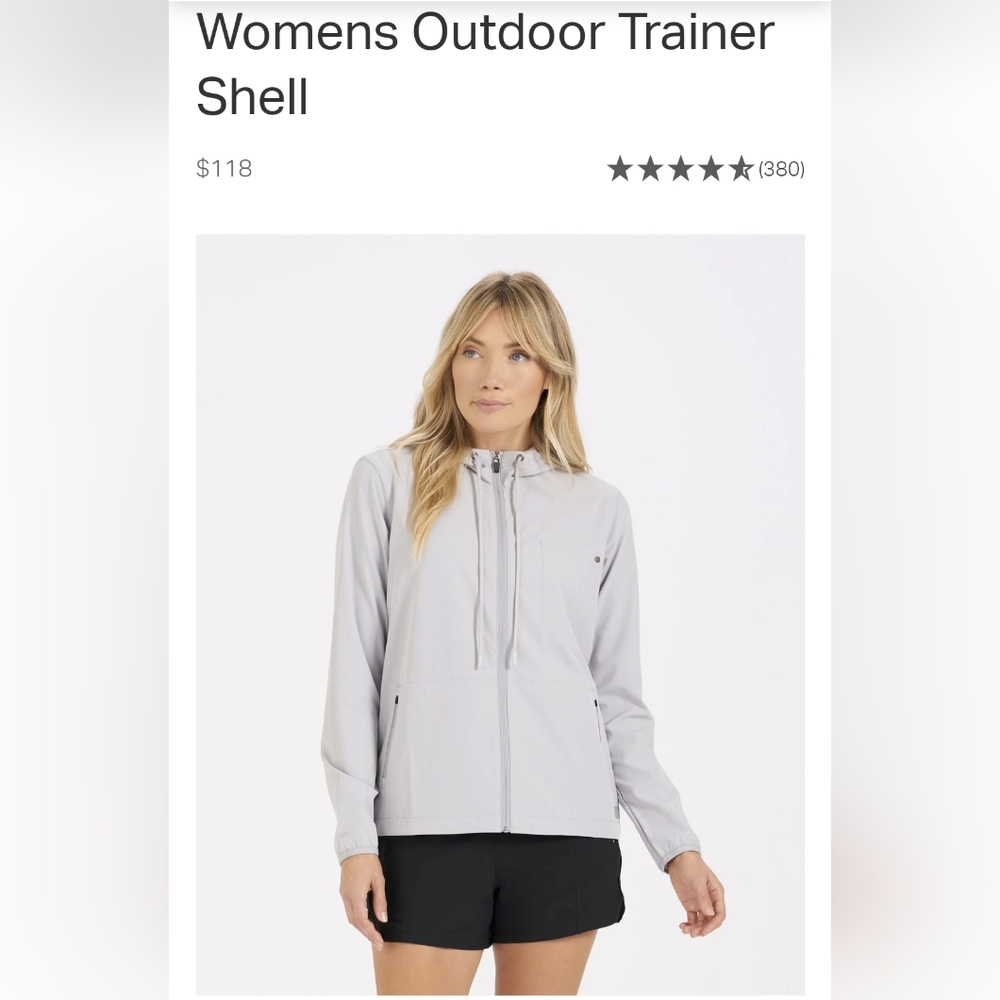Vuori Women's Outdoor Trainer Shell Jacket